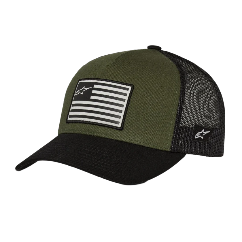 Alpinestars Flag Snapback Hat Military Green