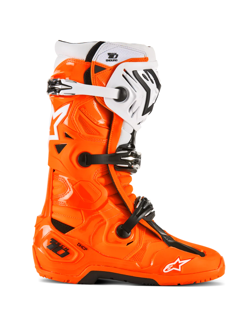 Alpinestars Tech 10 Enduro Boots Orange/Black/White