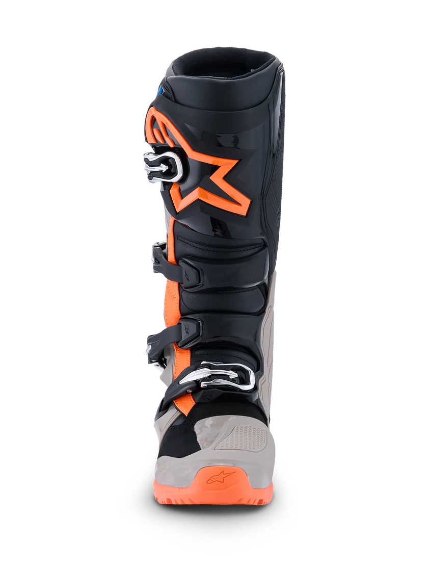 Alpinestars Tech 7 Enduro 2026 Boots White/Warm Grey/Orange Fluo