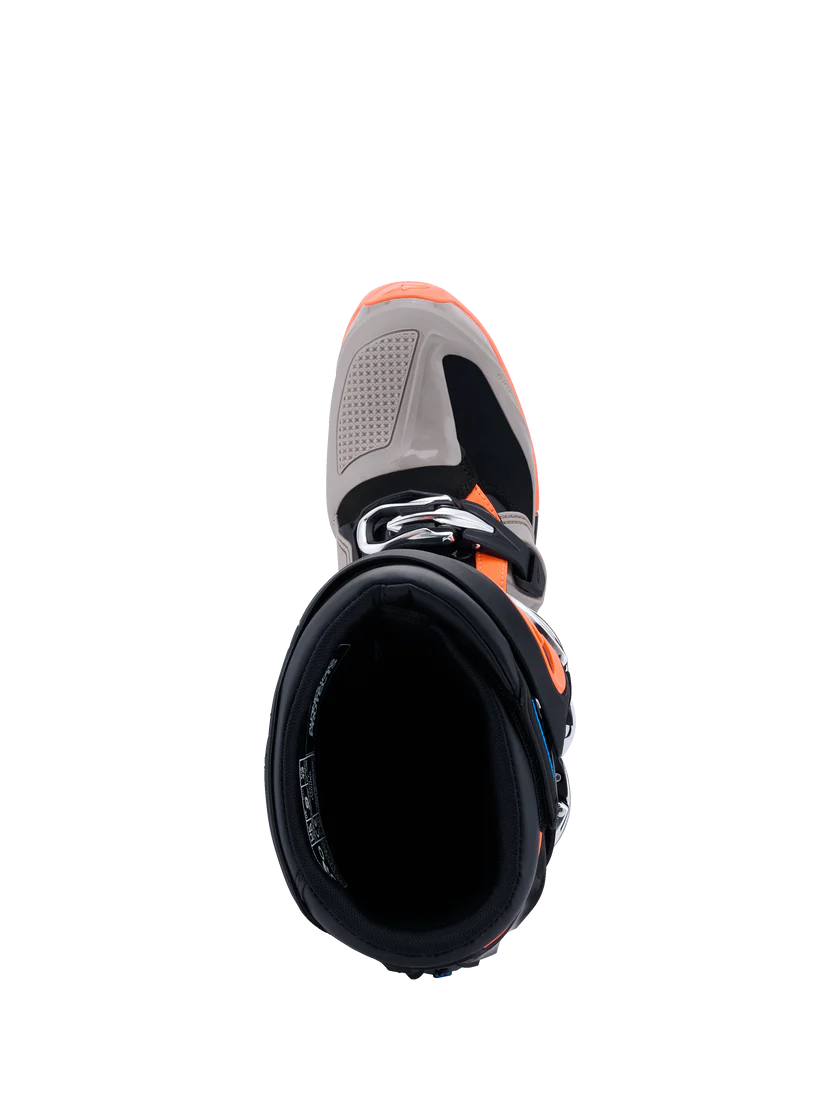 Alpinestars Tech 7 Enduro 2026 Boots White/Warm Grey/Orange Fluo