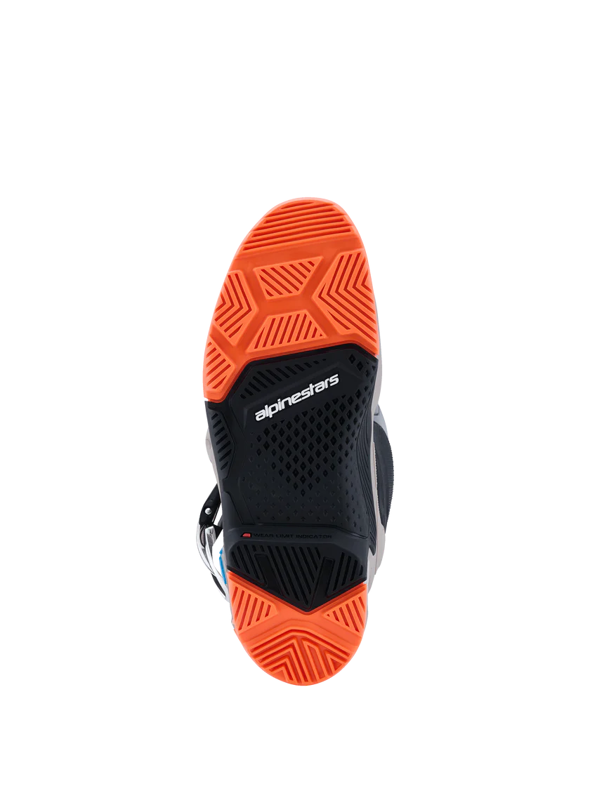Alpinestars Tech 7 Enduro 2026 Boots White/Warm Grey/Orange Fluo