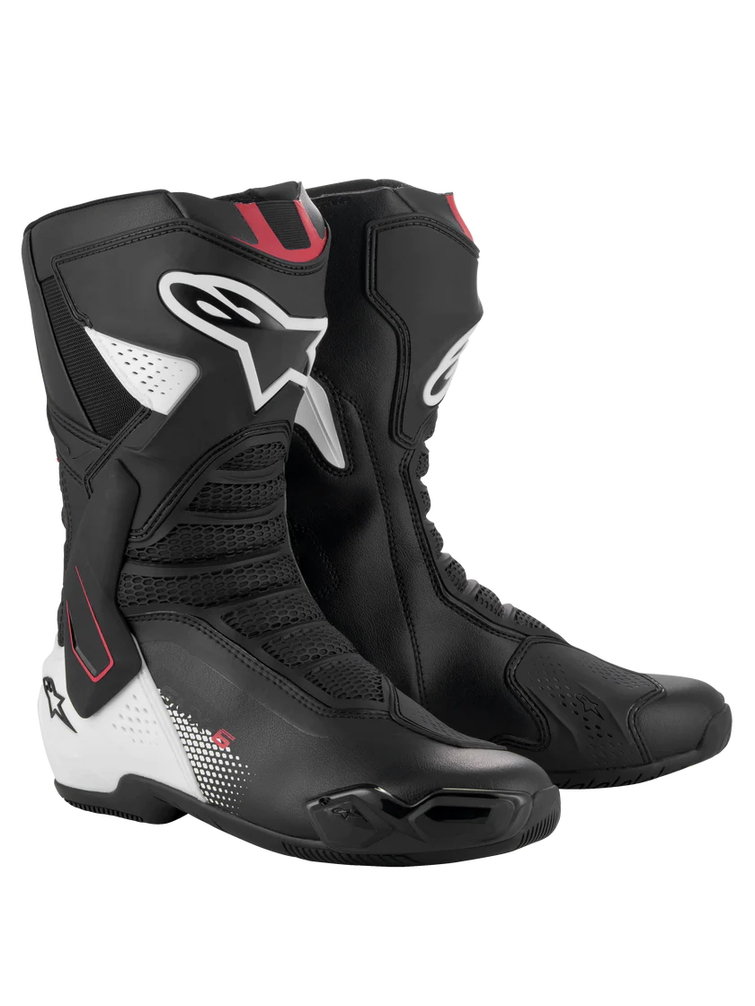 Alpinestars SMX-6 V3 Boots Black/White/Red Graphic