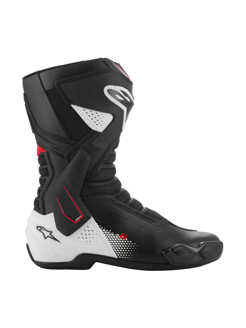 Alpinestars SMX-6 V3 Boots Black/White/Red Graphic