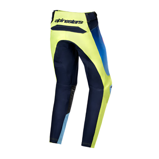 Alpinestars 2024 Youth Racer Hoen Pants Yellow Flou/Blue/Night Navy