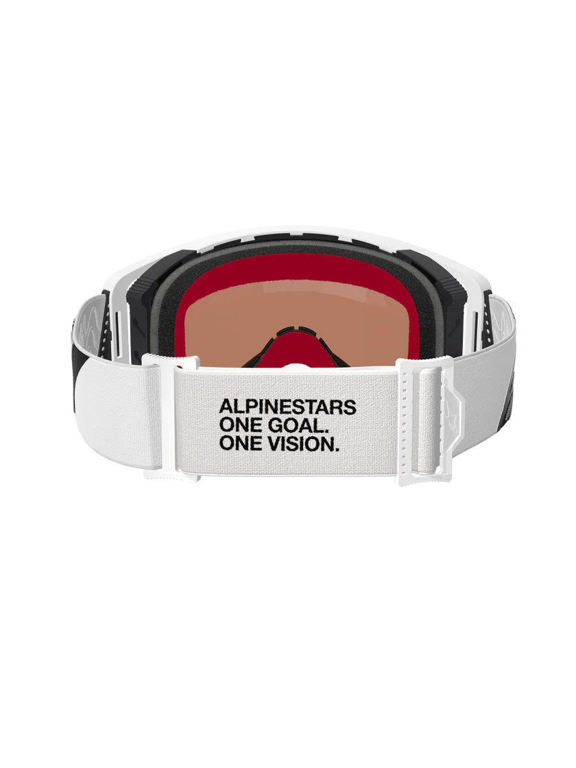 Alpinestars Supertech Corp Goggles White/Gold Mirror Silver
