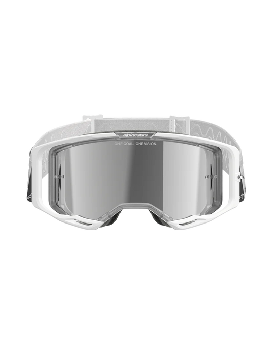 Alpinestars Vision 8 Corp Goggles White Mirror Silver