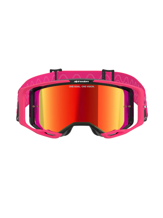Alpinestars Vision 8 Corp Goggles Pink Mirror Red