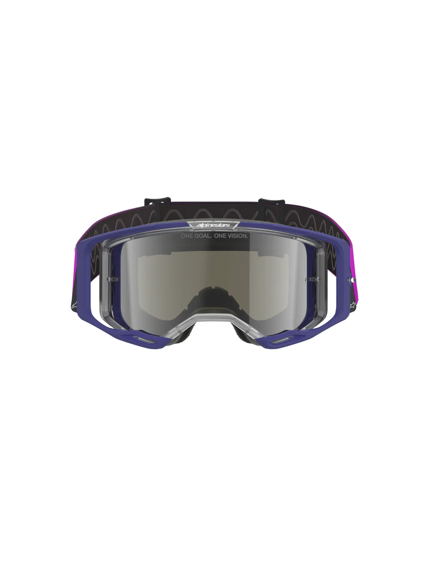 Alpinestars Vision 8 Corp Goggles Purple/Light Grey Mirror Silver