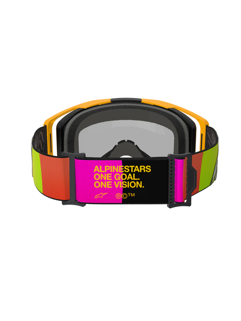 Alpinestars Vision 8 Corp Goggles Yellow/Pink Mirror Red