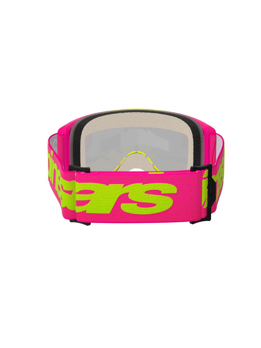 Alpinestars Vision 5 Wordmark Goggles Pink/Yellow Mirror Red