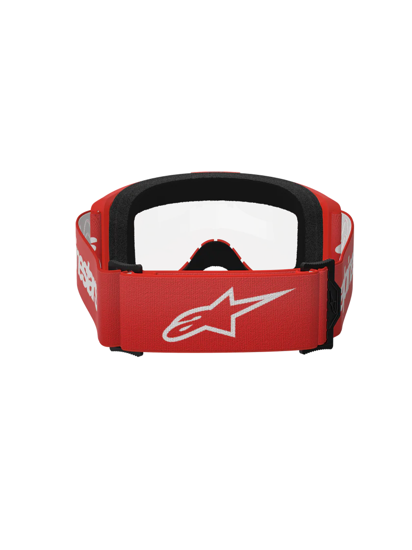 Alpinestars Vision 3 Wordmark Goggles Red Clear