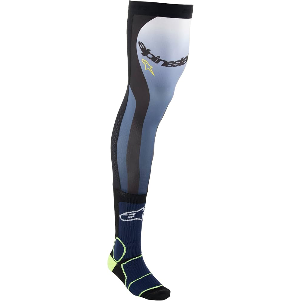 Alpinestars Kneebrace Socks Navy/Yellow