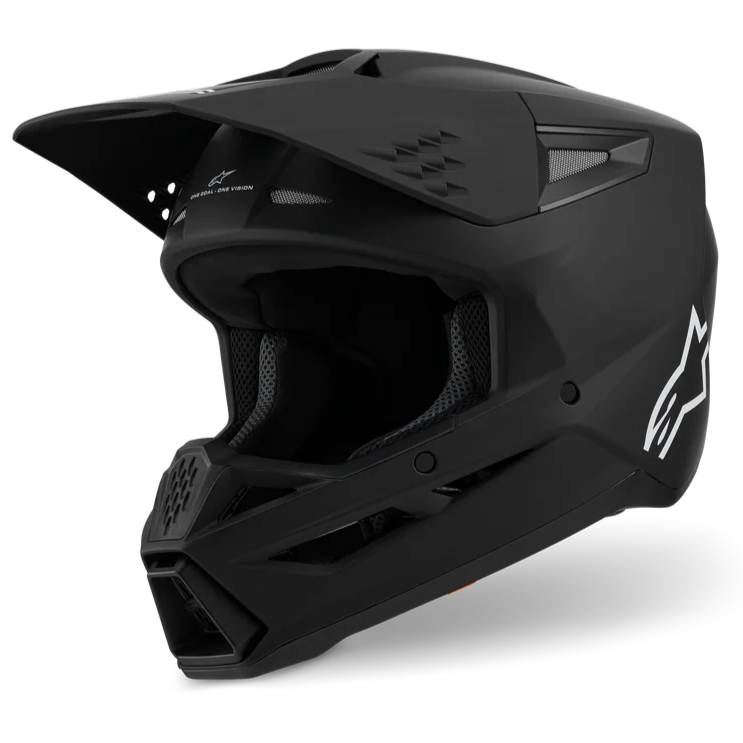 Supertech M3 Solid Matte Black Helmet ECE06
