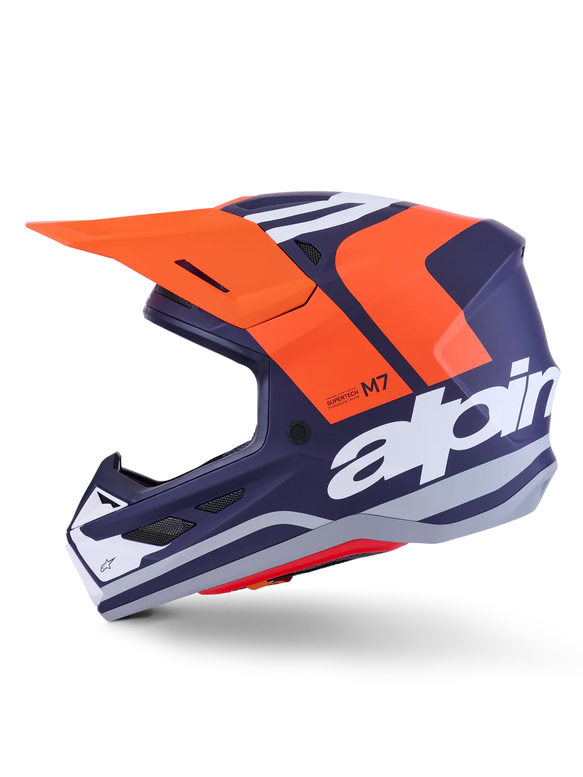 Supertech M7 Core Helmet Orange/Blue Matte ECE06