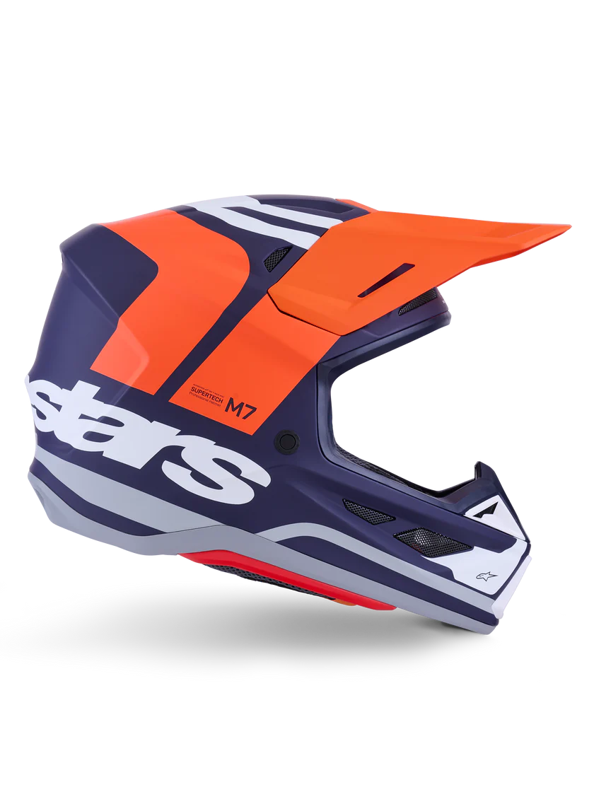 Supertech M7 Core Helmet Orange/Blue Matte ECE06