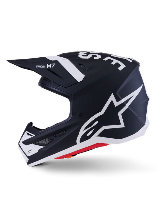 Supertech M7 Dasher Helmet Black/White Matte ECE06