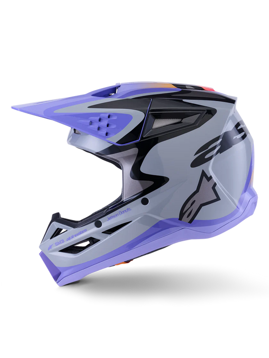 Supertech M3 (Youth) Jettson Helmet Grey/Purple/Black ECE06