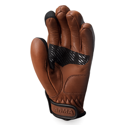 ARMA Mora Leather Gloves - Camel Brown