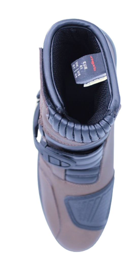 Nexo BT-0382 Short Adventure Boot - Brown (SINGLE STRAP)