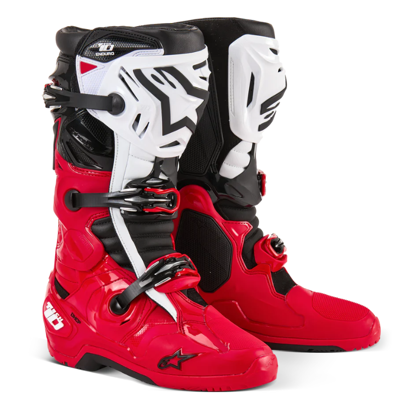 Alpinestars Tech 10 Enduro Boots 2025 Bright Red/Black/White