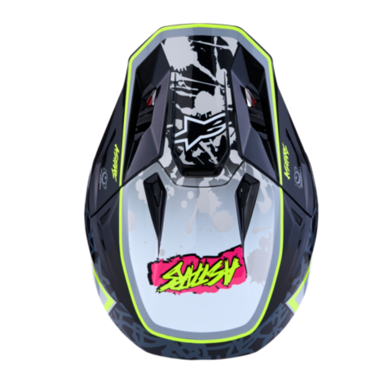 Supertech M7 Blaster Helmet Black/Grey/White/Yellow