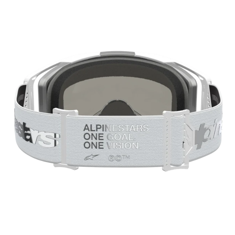 Alpinestars Vision 8 Amber Goggles White/Silver/Mirror Silver