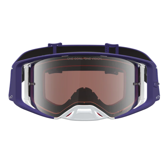 Alpinestars Supertech Atrox Goggles Deep Blue/White/Mirror Silver