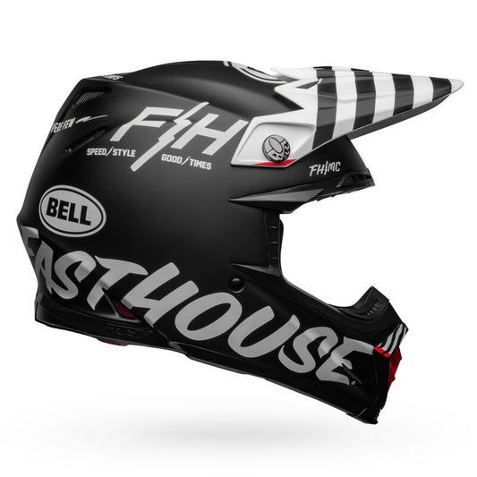 Bell Moto-9S Flex Fasthouse Flex Crew Matte Black/White ECE 22/06