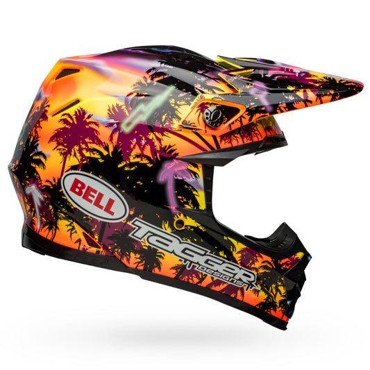 Bell Moto-9S Flex Tagger Tropical Fever Yellow/Orange ECE 22/06