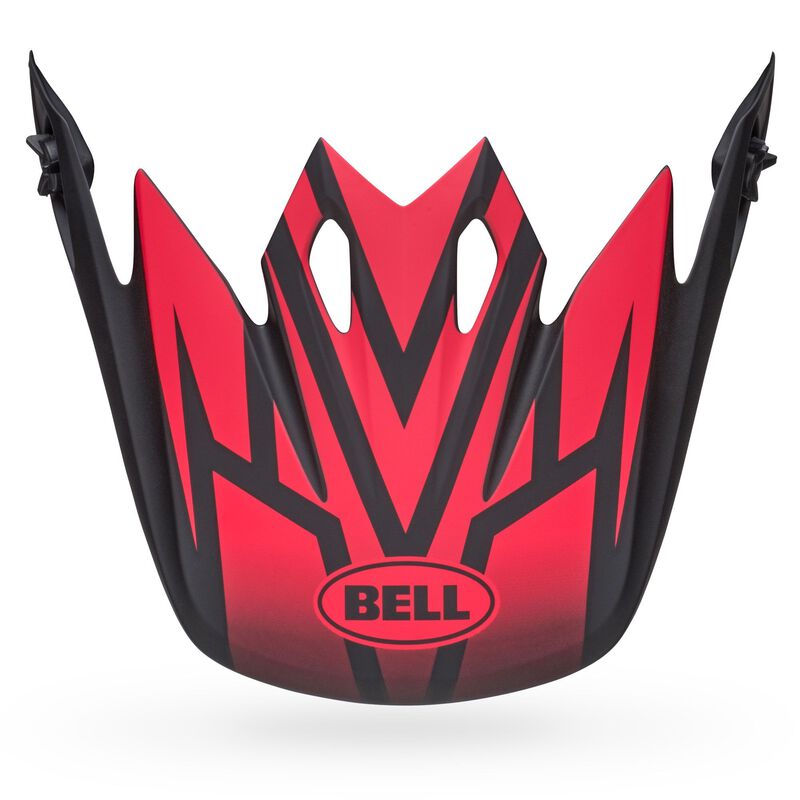 Bell MX-9 Disrupt Peak Matte Black/Red