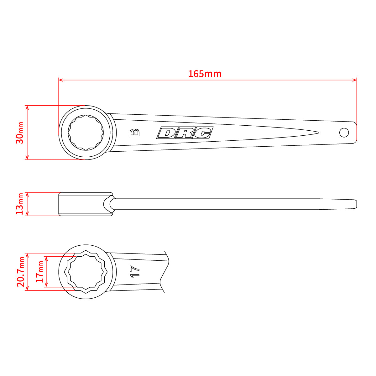 DRC Spark Plug Wrench