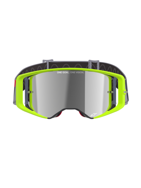 Alpinestars Supertech Corp Goggles Yellow/Red Mirror Silver
