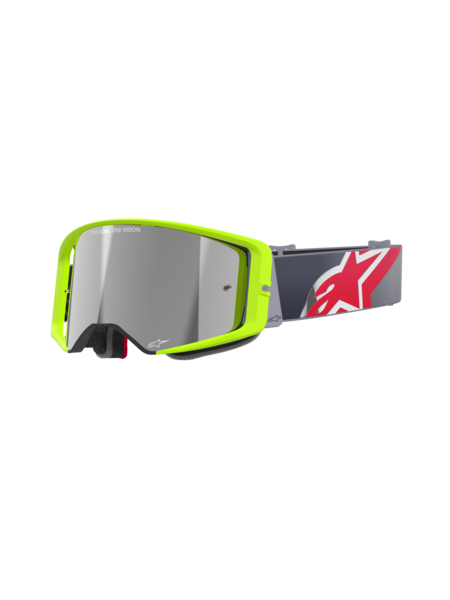 Alpinestars Supertech Corp Goggles Yellow/Red Mirror Silver