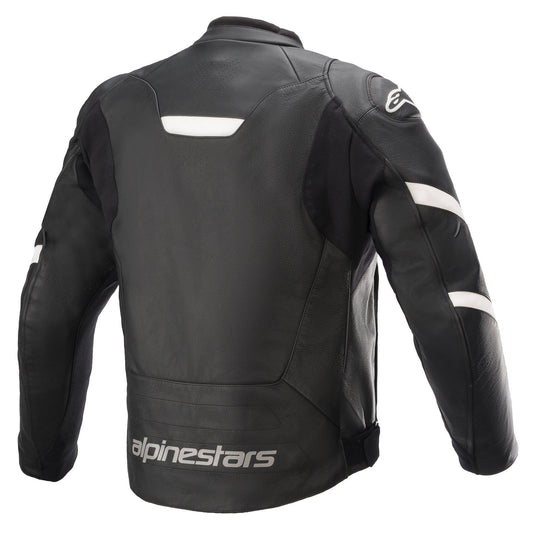 Alpinestars Faster V2 Leather Jacket Black/White