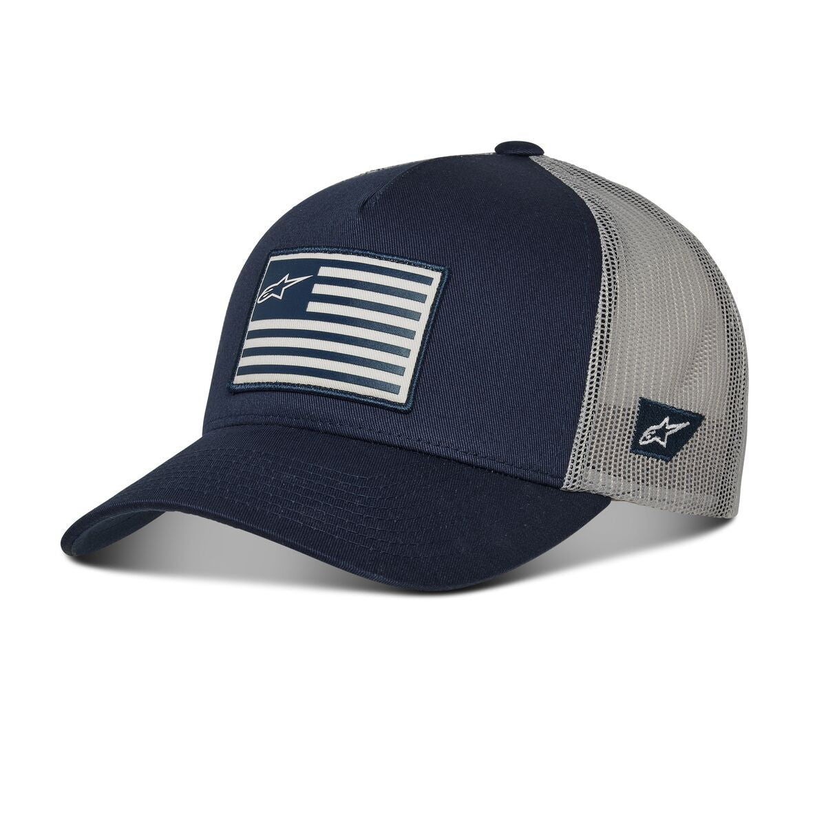 Alpinestars Flag Snapback Hat Navy Blue/Grey