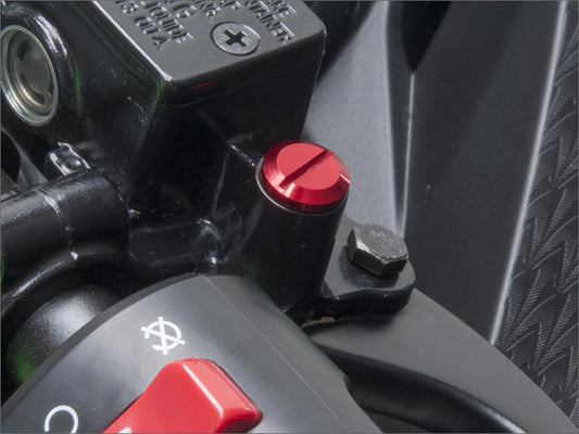 DRC Mirror Hole Plug M10 Red