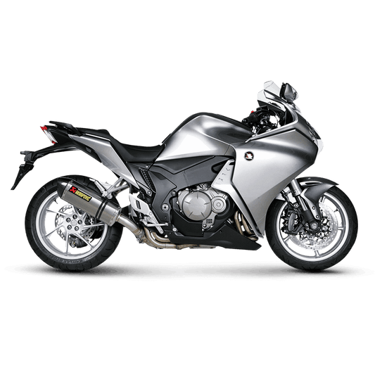 Akrapovic HONDA VFR 1200F 10-15 HI- MOUNT Slip-On Line (Titanium)