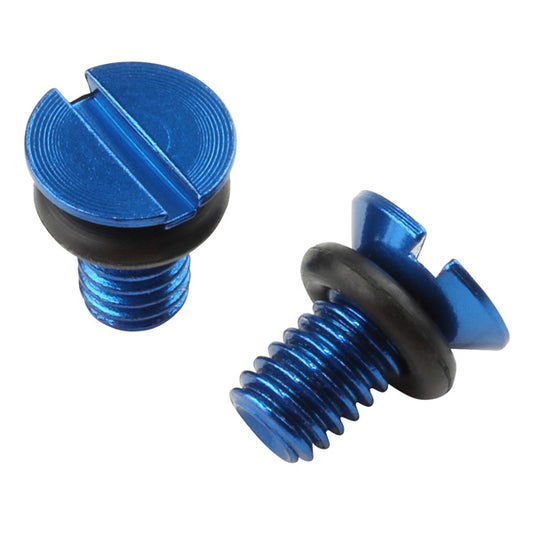Zeta Front Fork Airvalve Cap Screw WP H - Blue 2PCS