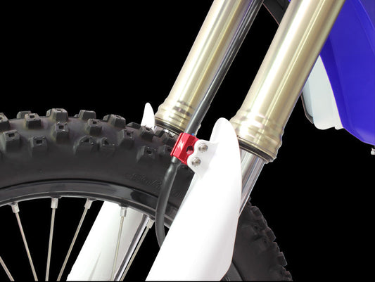 Zeta Brake Line Clamp Yamaha WR250/450 (05-19) YZ125/250 (05-08) Red