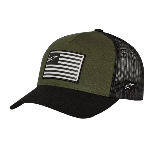 Alpinestars Flag Snapback Hat Military Green