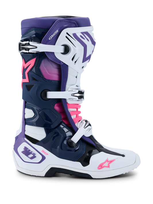 Alpinestars Tech 10 Boots 2025 Violet/Navy/Pink