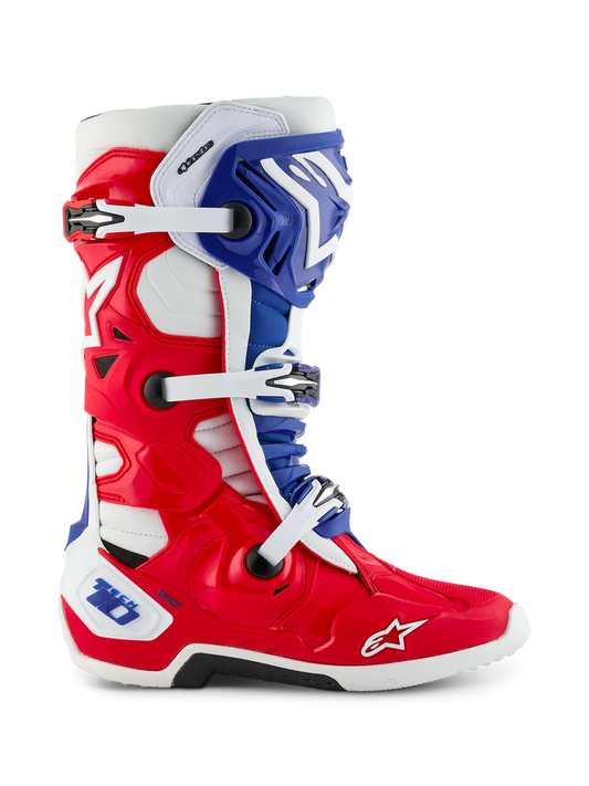 Alpinestars Tech 10 Boots Bright Red/ White/Blue