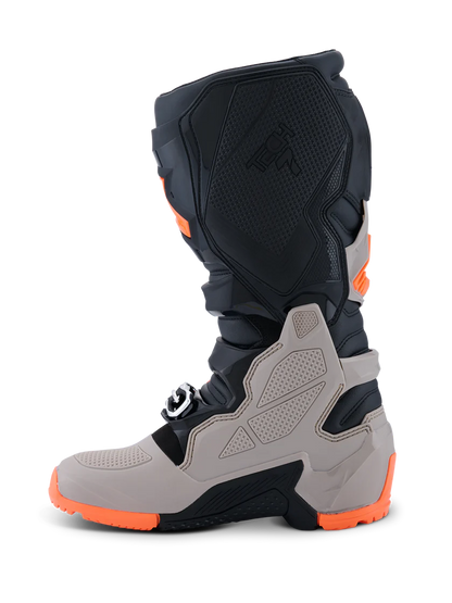 Alpinestars Tech 7 Enduro 2026 Boots White/Warm Grey/Orange Fluo
