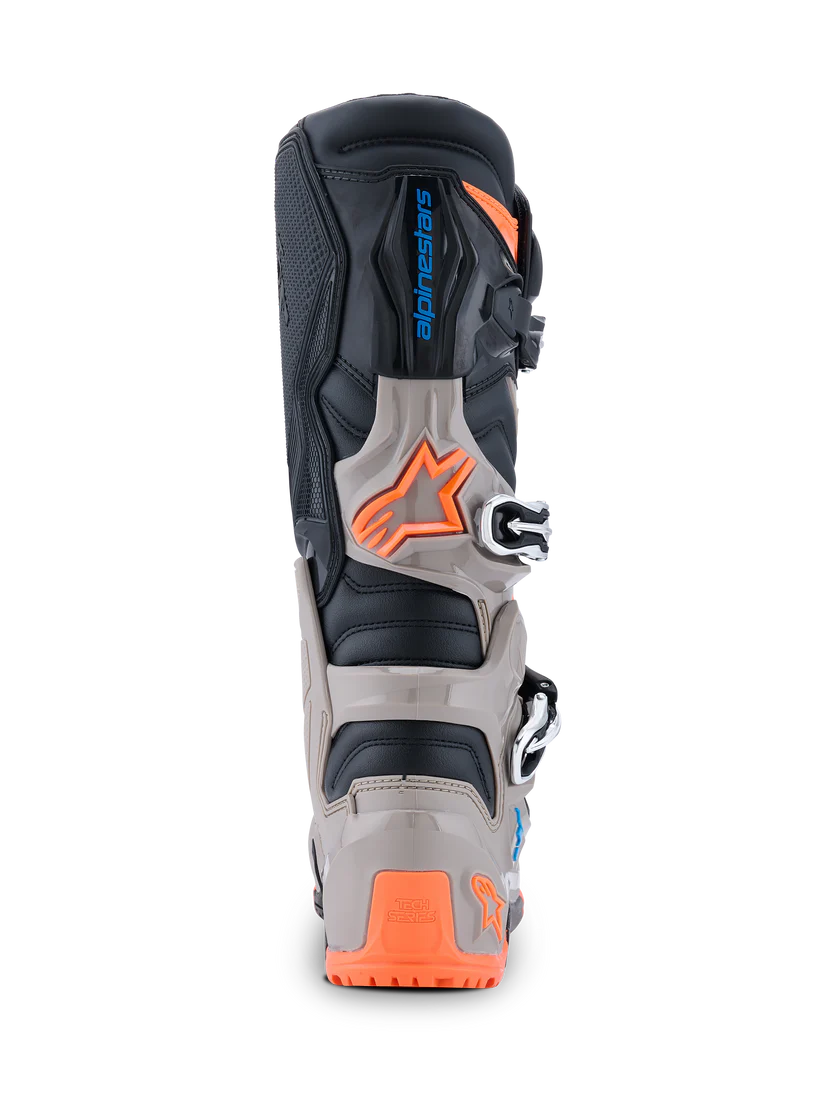 Alpinestars Tech 7 Enduro 2026 Boots White/Warm Grey/Orange Fluo