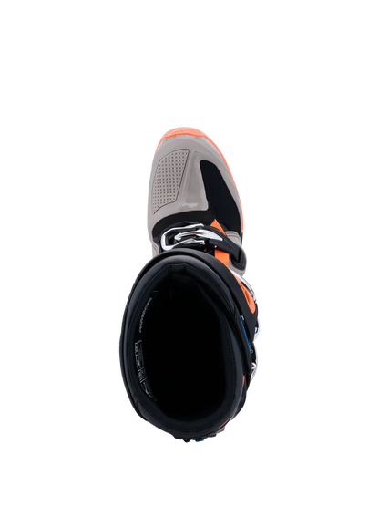 Alpinestars Tech 7 Enduro 2026 Boots White/Warm Grey/Orange Fluo
