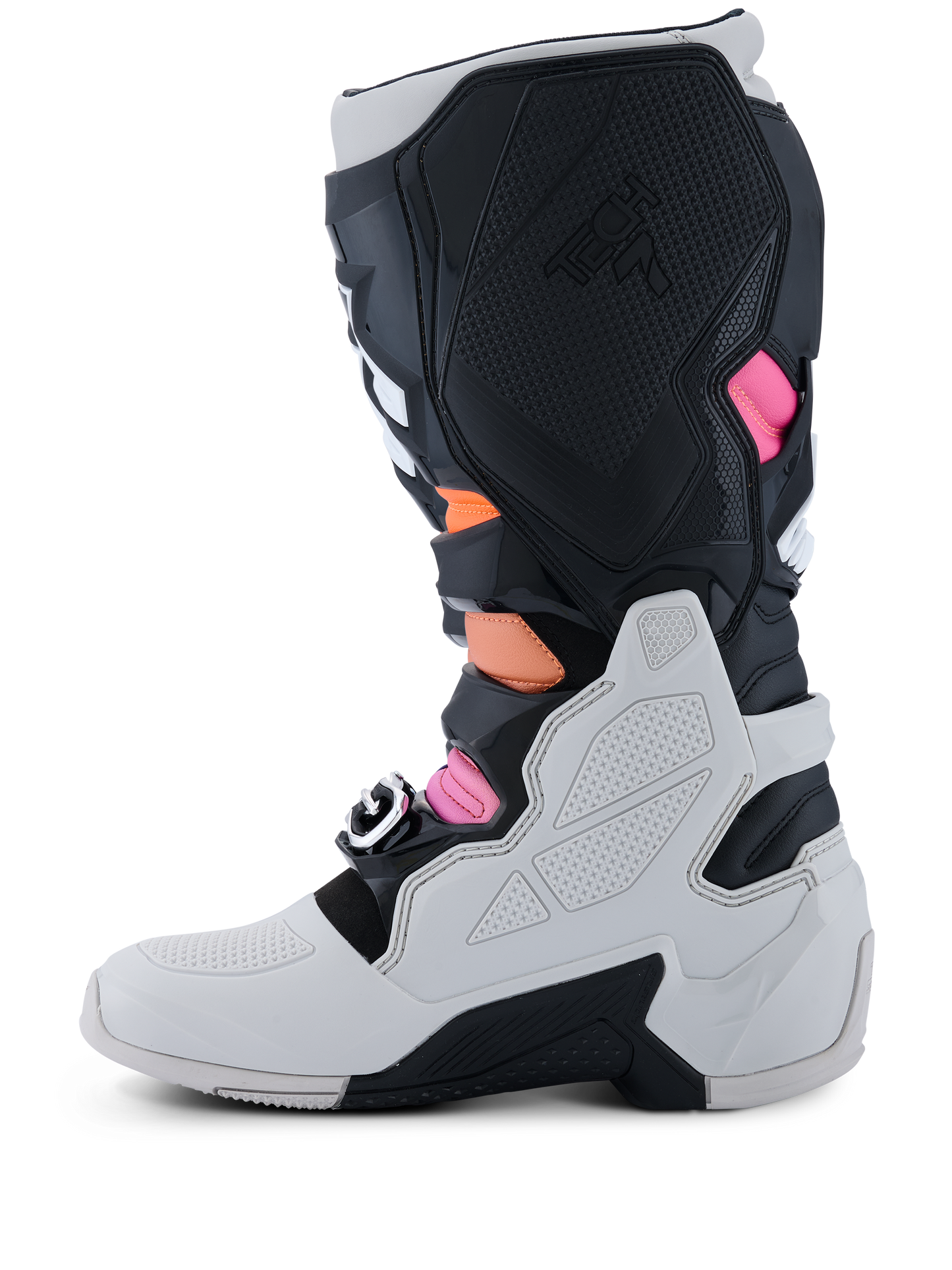 Alpinestars Tech 7 Boots Black/Light Gray/Orange Fluo/Magenta