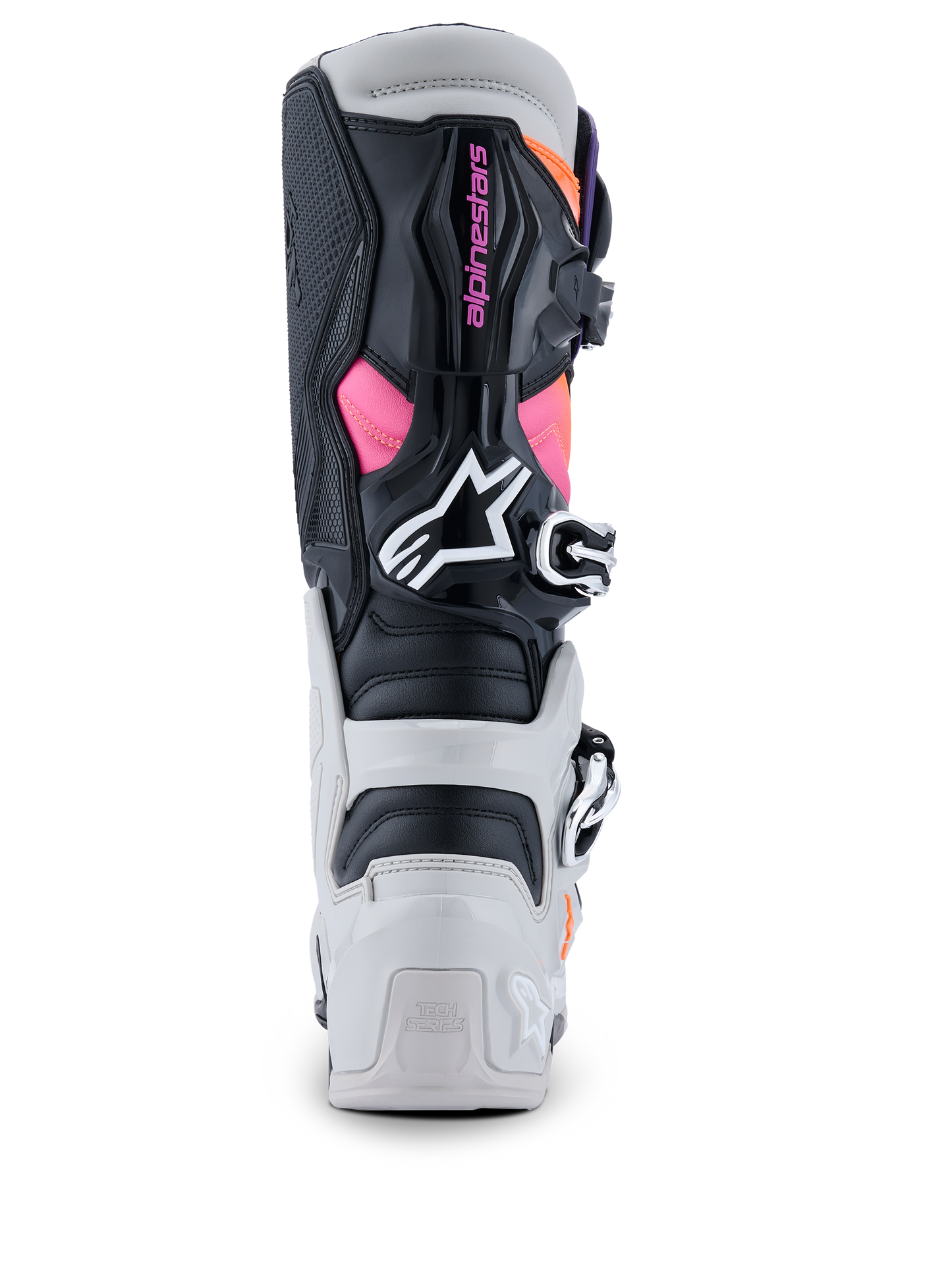 Alpinestars Tech 7 Boots Black/Light Gray/Orange Fluo/Magenta