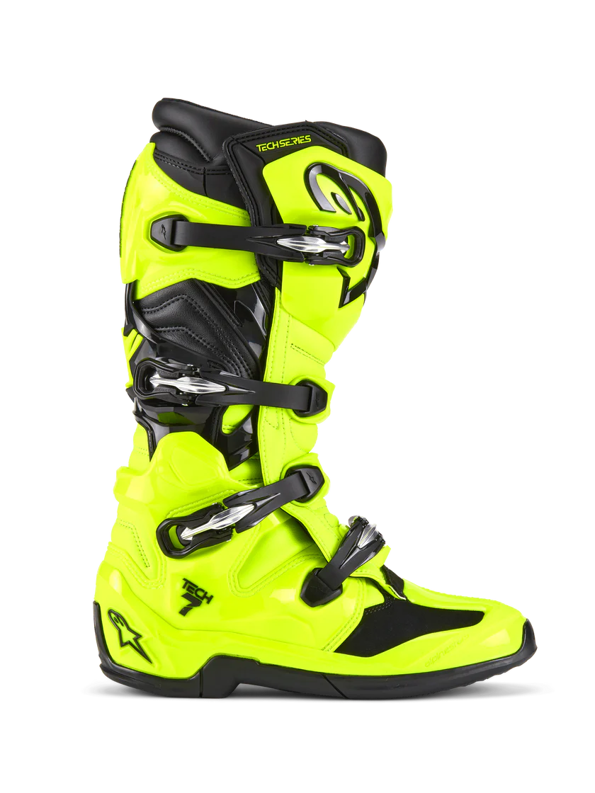 Alpinestars Tech 7 Boots 2025 Yellow Flou/Black