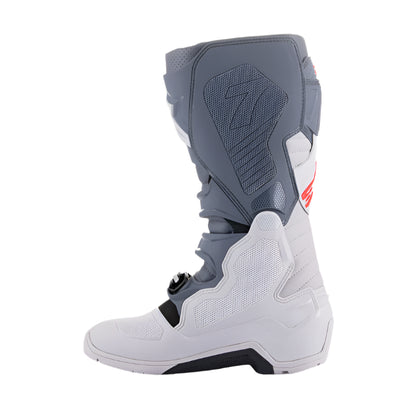 Alpinestars Tech 7 Enduro Boots Light Grey/Dark Grey/Red