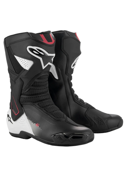 Alpinestars SMX-6 V3 Boots Black/White/Red Graphic